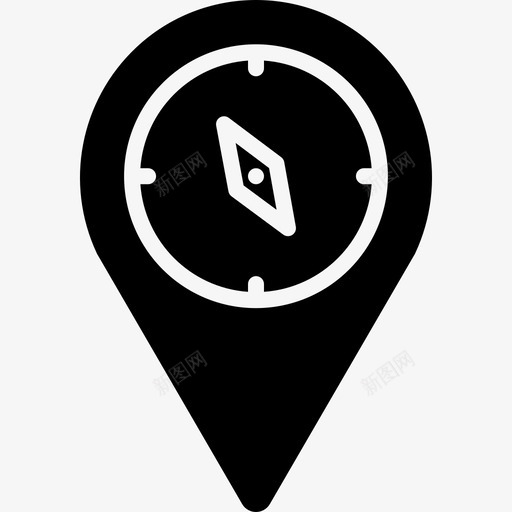 地理位置互联网指南针定位svg_新图网 https://ixintu.com 地理位置 互联网 指南针 定位