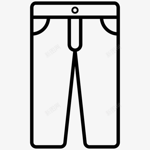 牛仔裤正装裤运动裤svg_新图网 https://ixintu.com 牛仔裤 正装 运动 裤子 衣服 配件 集合 合线 矢量 矢量图 图标