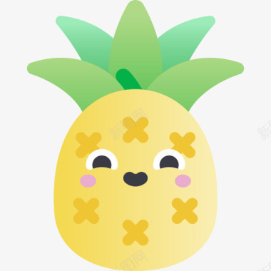 菠萝巴西嘉年华31平坦图标