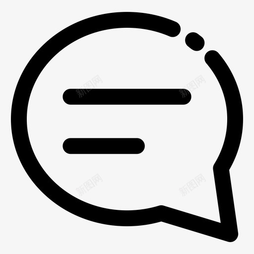 短信对话界面svg_新图网 https://ixintu.com 短信 对话 界面 信息 语音 气泡 电子商务 基本 轮廓 笔划