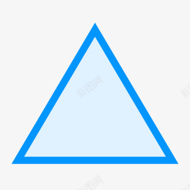 形状三角形蓝图标