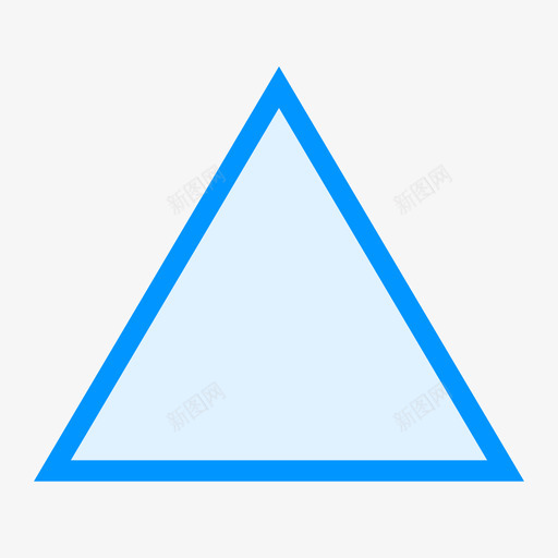 形状三角形蓝svg_新图网 https://ixintu.com 形状 三角形