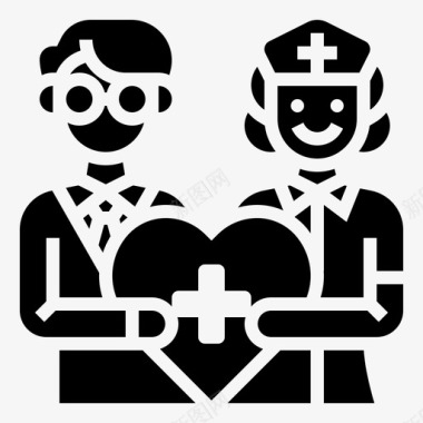 援助医疗健康服务图标