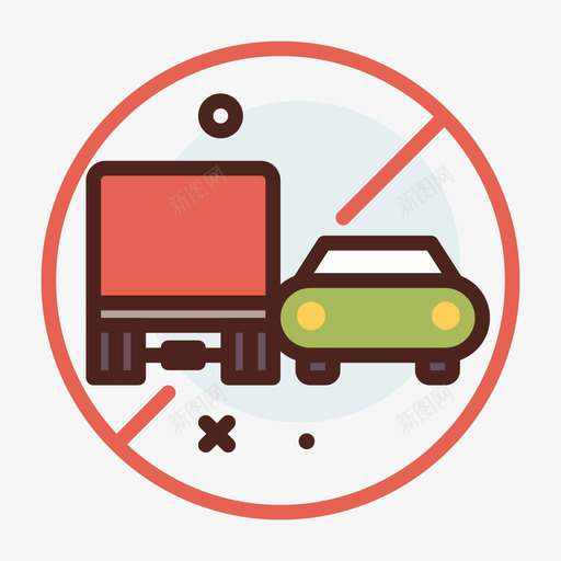 禁止超车7号路标线形颜色svg_新图网 https://ixintu.com 禁止 超车 车号 路标 线形 颜色