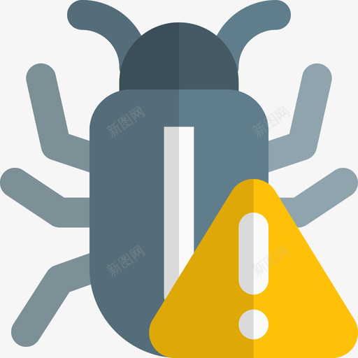 病毒警告网络应用程序编程4平面svg_新图网 https://ixintu.com 病毒 警告 网络 应用程序 编程 平面