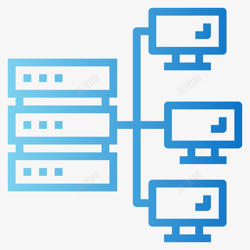 连接数据传输4渐变svg_新图网 https://ixintu.com 连接 数据传输 渐变