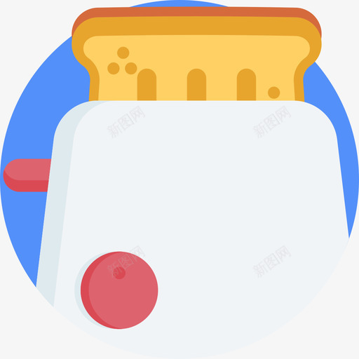 烤面包机早餐57平的svg_新图网 https://ixintu.com 烤面包 面包机 早餐