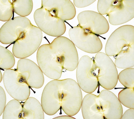 苹果切开的苹果腰斩的苹果苹果核水果新鲜维生素养颜排背景