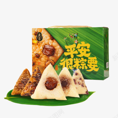 秋香鲜肉粽子礼盒多口味甜粽豆沙八宝大粽子散装早餐速图标