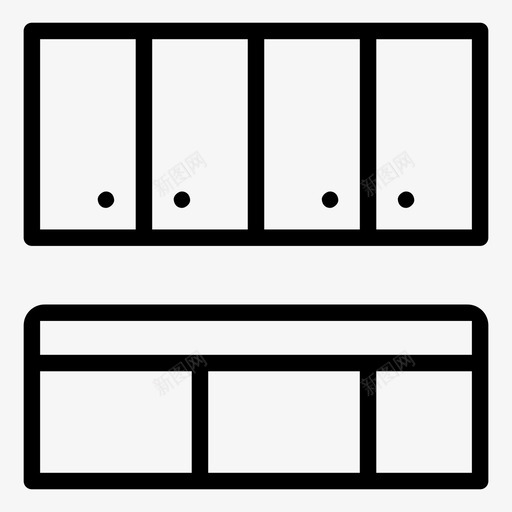 厨房家具橱柜厨柜svg_新图网 https://ixintu.com 厨房家具 橱柜 厨柜