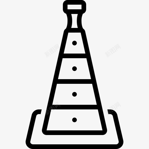 圆锥障碍物禁止svg_新图网 https://ixintu.com 圆锥 障碍物 禁止 阻碍 抑制 交通