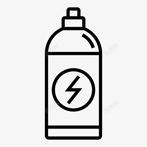 能量饮料提神瓶子svg_新图网 https://ixintu.com 能量 饮料 提神 瓶子 运动 健身 系列