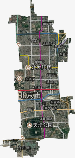 东城区高清卫星地图东城区高清谷歌卫星地图城市规划素材