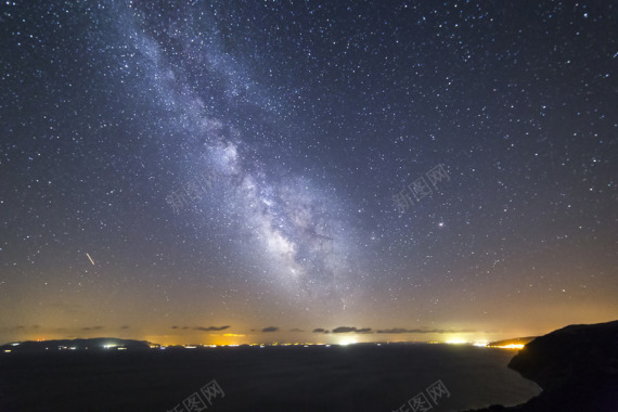 星空夜景月亮天空星星摄影后期照片修图溶图滤色PSD摄影图片