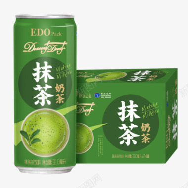 EDOpack即饮抹茶奶茶31024罐装日式即食奶图标