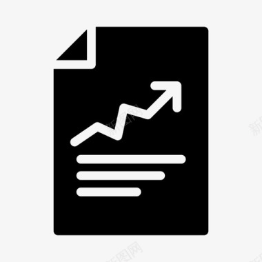 文件增长报告文件表格图标