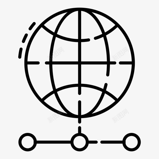 全球网络通信全球链全球通信svg_新图网 https://ixintu.com 全球 网络通信 网络 全球通 通信 全球网 系统 通信线路 图标