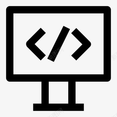 桌面代码编码开发图标