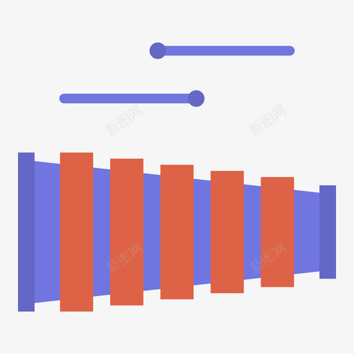 木琴乐器17扁平svg_新图网 https://ixintu.com 木琴 乐器 扁平