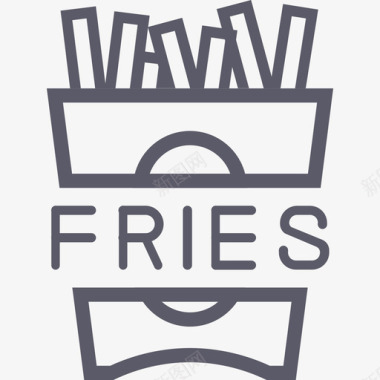薯条fries图标