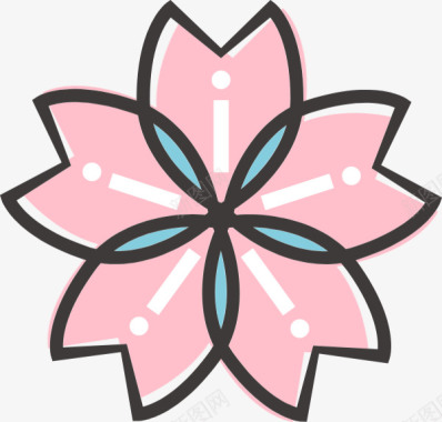 花樱花春天粉色清新贴纸和ID7C172CFotor图标