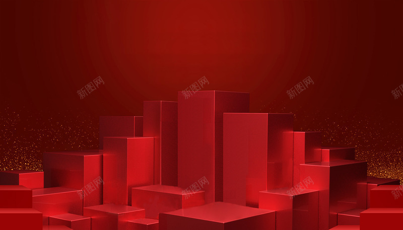 大红色立体方块质感精致承载物jpg设计背景_新图网 https://ixintu.com 大红 红色 立体 方块 质感 精致 承载 载物