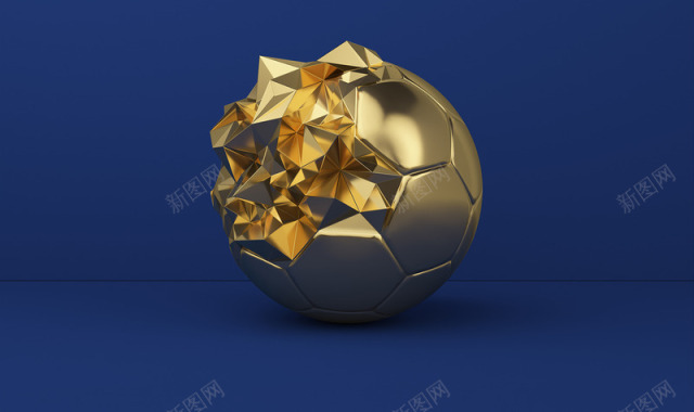 3D金色球形背景背景