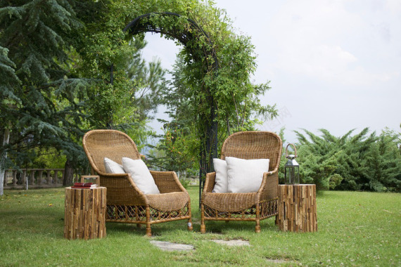 椅子草装饰家具竹木材树性质礼品美丽组成风格室内设计背景