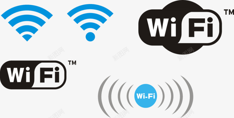 手机无线WiFi标志logo图标
