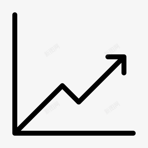 图形增长图表增加svg_新图网 https://ixintu.com 图形 增长 图表 增加 统计 金融 线条 图示