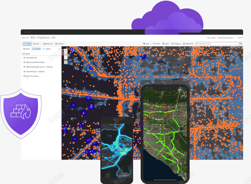 企业级GIS制图软件ArcGISEnterprispng_新图网 https://ixintu.com 企业级 制图 软件