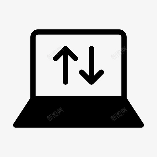 笔记本上载计算机下载svg_新图网 https://ixintu.com 笔记本 上载 计算机 下载 传输网 络线 字形