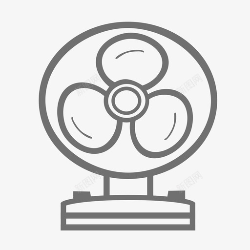 风扇svg_新图网 https://ixintu.com 风扇 填充 单色 可爱 线性 扁平 手绘 精美 简约 圆润