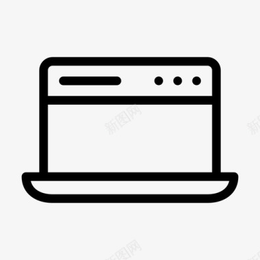 笔记本电脑网页浏览器internet图标