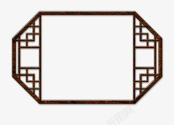 古代木窗子中国装饰素材
