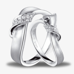 情人结解不开的缘分钻戒钻石结婚戒指BLOVES婚戒素材