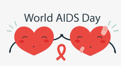 艾滋病志愿者公益服务宣传疾病预防爱心传递红丝带海报素材