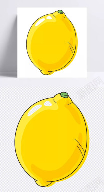 卡通简笔水果柠檬卡通柠檬简笔卡通水果水果卡通表情简背景