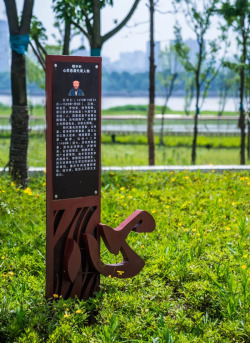 湘江漫流左岸逍遥江滩长沙湘江江滩公园高清图片