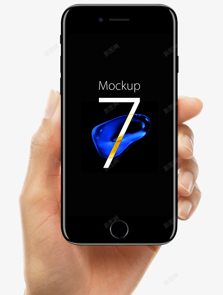 手拿苹果7黑色手机苹果png免抠素材_新图网 https://ixintu.com 苹果 手拿 黑色 手机