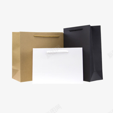 礼品袋手提袋纸袋定制礼物袋子礼袋纸质袋批发黑色包装图标