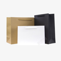 定制礼礼品袋手提袋纸袋定制礼物袋子礼袋纸质袋批发黑色包装高清图片