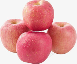红富士苹果水果45白底图榴莲素材