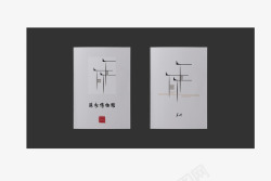 风主苏州博物馆宣传图册黑白水墨风主宣建筑风格平面书装画高清图片