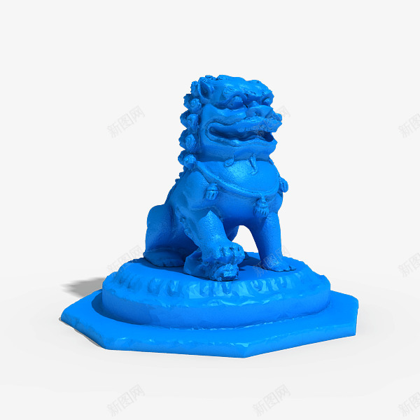 3D城3D打印模型艺术艺术品130042dp石狮子png免抠素材_新图网 https://ixintu.com 打印 模型 艺术 艺术品 石狮子 狮子