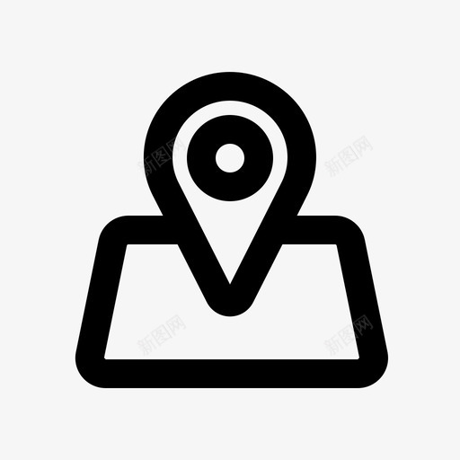 地图针地图位置旅行包svg_新图网 https://ixintu.com 地图 位置 旅行包