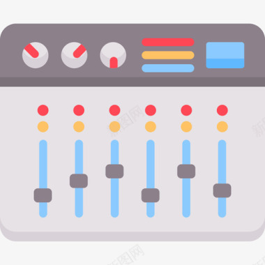 音频和视频均衡器29扁平图标