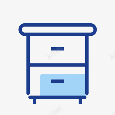 家具产品床头柜图标