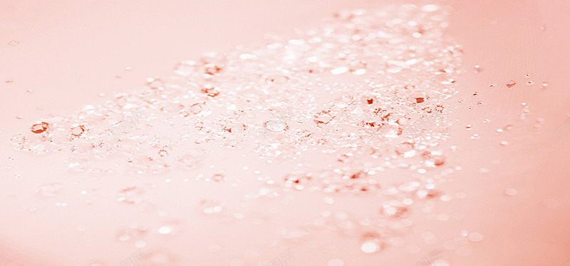 梦幻珠子首饰浪漫粉色水晶透明心形宝石女性用品海报b背景