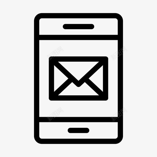 移动消息电子邮件收件箱svg_新图网 https://ixintu.com 移动 消息 电子邮件 收件箱 电话网 络线 字形